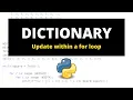 Update a dictionary within a for loop Board Game Representation