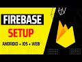 Setup Firebase with Flutter Platform - Android IOS Web Flutter development series