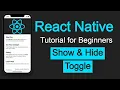 React Native tutorial Show Hide and Toggle Component in React-Native