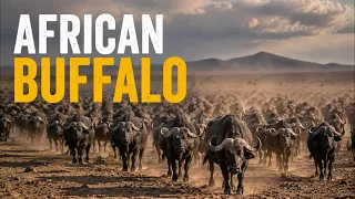 Lions Take Down 700kg Buffalo in Kalahari Ambush #africanbuffalo #lionpride #kalaharidesert