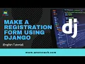 24 Make a Registration form using Django
