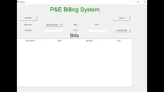 Restaurant Billing System Python tkinter Project part 6 Changing the width of the treeview cells