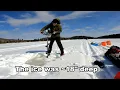 Winter Sampling Harp Lake, Dorset ON March 7 2023