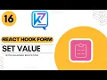 React Hook Form Tutorial - 16