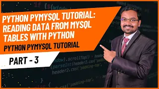 Python PyMySQL Tutorial Reading Data from MySQL Tables with Python