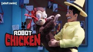 Curious George Conspiracy Theorist Robot Chicken Adult Swim 