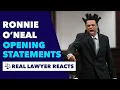 Ronnie O Neal gives opening statements for his own murder trial Kenyatta Barron - Ron niveya Oneal