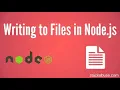 Node js fs writeFile Method