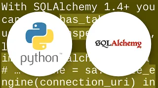 Easily check if table exists with python sqlalchemy on an sql database