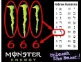 Monster Energy Drink 666 Upside Down Cross