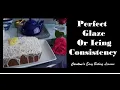 PERFECT GLAZE (ICING) CONSISTENCY - what it looks like #shorts