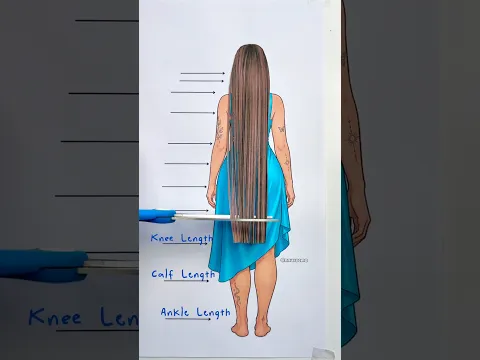 From ankle length to ear length,which one is your goal? #hairlength #hairgrowth #longhair #haircut
