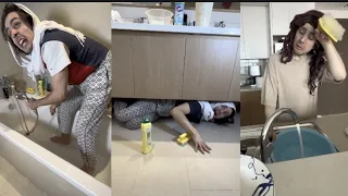 وضع البيوت البيوت العربية وقفة العيد طبعا العيد ما بجي غير هيك مين لسا ما نضف البيت 