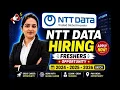 NTT DATA Hiring 2026 Off-Campus Java Developer Fresher Bangalore Freshers Apply Now