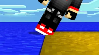 Minecraft, But I Can't Touch The Color Blue !