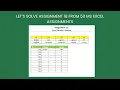 Assignment 18 - Let s solve Assignment 18 from 50 ms excel assignments