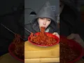SPICY NOODLES FINISHED IN A GO | MUKBANG | ASMR EATING | #mukbang #shorts #food #eating #asmr