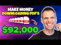 How I Made 92 000 Using FREE PDFs As a Total Beginner Make Money Online