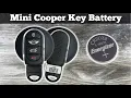 How To Change 2014 - 2018 Mini Cooper Remote Fob Key Battery