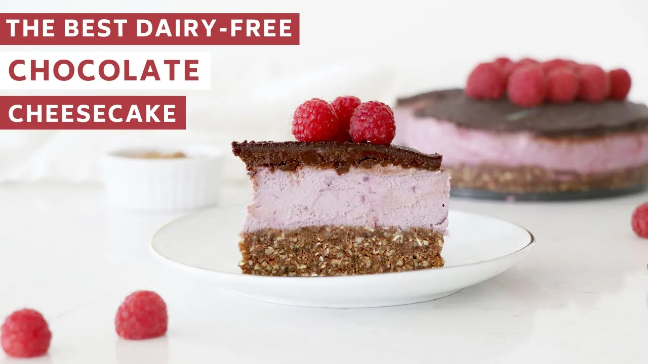 The BEST Chocolate Raspberry Cheesecake!!!   Gluten-Free and Dairy-Free Dessert Recipe