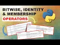 Bitwise Identity Membership Operators in Python Ep 01 Python Hub