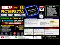 EDUCPP Part 58 PIC16F877A Timer2 Delay Calculation Minimum Maximum Delay Load Value Explained in