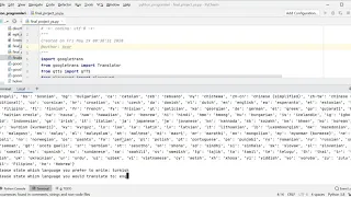 Language Translation Project by Python Code in Place 2020