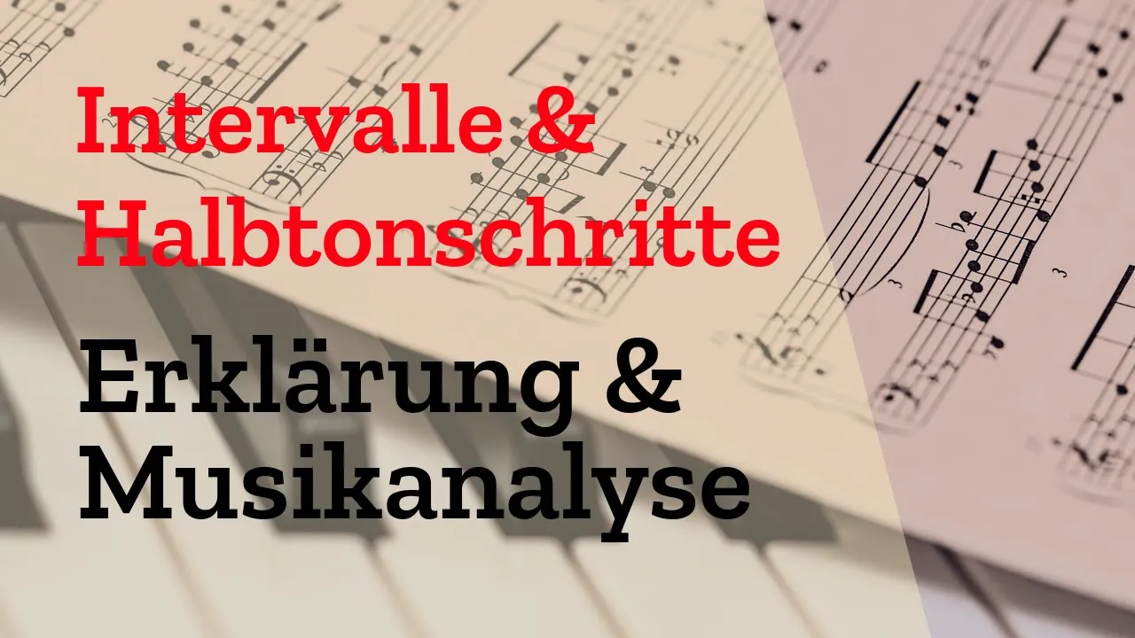 Bestimmung der Intervalle über Halbtonschritte [Erklärung | Definition | Intervallabstände | Abi]