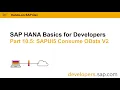 SAP HANA Basics For Developers Part 10 5 SAPUI5 Consume OData V2