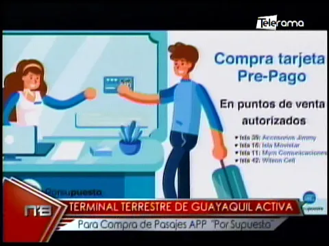 Terminal terrestre de Guayaquil activa para compra de pasajes APP Por Supuesto