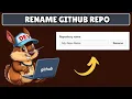 How to Rename GitHub Repository
