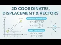 2D Position Coordinates Displacement Vectors and Angles Physics - Kinematics