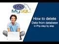 How to delete data from database in Php for beginners step by step Af-soomaali
