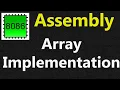 Array in Assembly 8086 Program to print an array using loop in assembly language Array in 8086