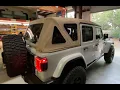 Bestop eTop in Champagne Color for 2018-Current Jeep Wrangler JLU 4-Door Models