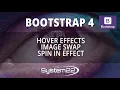 Bootstrap 4 Hover Effects Image Swap Spin In Effect