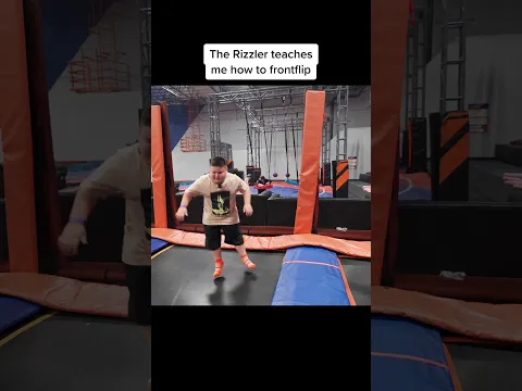 Rizzler teaches me the front flip 😳