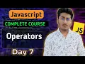 Types of Operators in JavaScript JavaScript Tutorial In Hindi