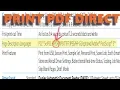 How to Batch Print PDF Files to a PDF Supported Printer Directly