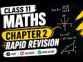 Relations Functions Class 11 Maths Chapter 2 Rapid Revision One Shot