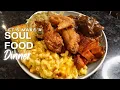 Soul Food Battered Fried Chicken Mac Cheese Southern Cabbage Beef Short Ribs Soul Food Cooking