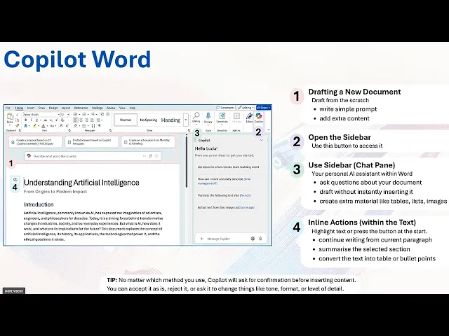 Thumbnail for 如何在 Microsoft Word 中使用 Copilot