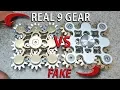 REAL VS FAKE 9 Gear Hand Spinner fidget toy EDC finger spinner