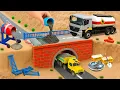 After a Serious Accident DIY Mini Tractor Builds a Modern Two-Level Overpass Bridge