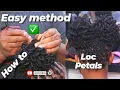 Easy Technique How to Style Symmetrical Loc Petals Bun