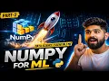 NumPy Tutorial Part 2 Reshaping Statistics Masking in Hindi