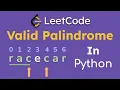 125 Valid Palindrome - Leetcode Python