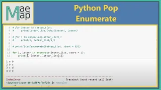 Python Pop Enumerate