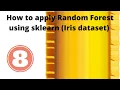 How to apply Random Forest Algorithm using sklearn Iris dataset Part-8 Machine learning
