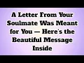 Lagu ✝️A Letter From Your Soulmate Was Meant for You — Here’s the Beautiful Message Inside..